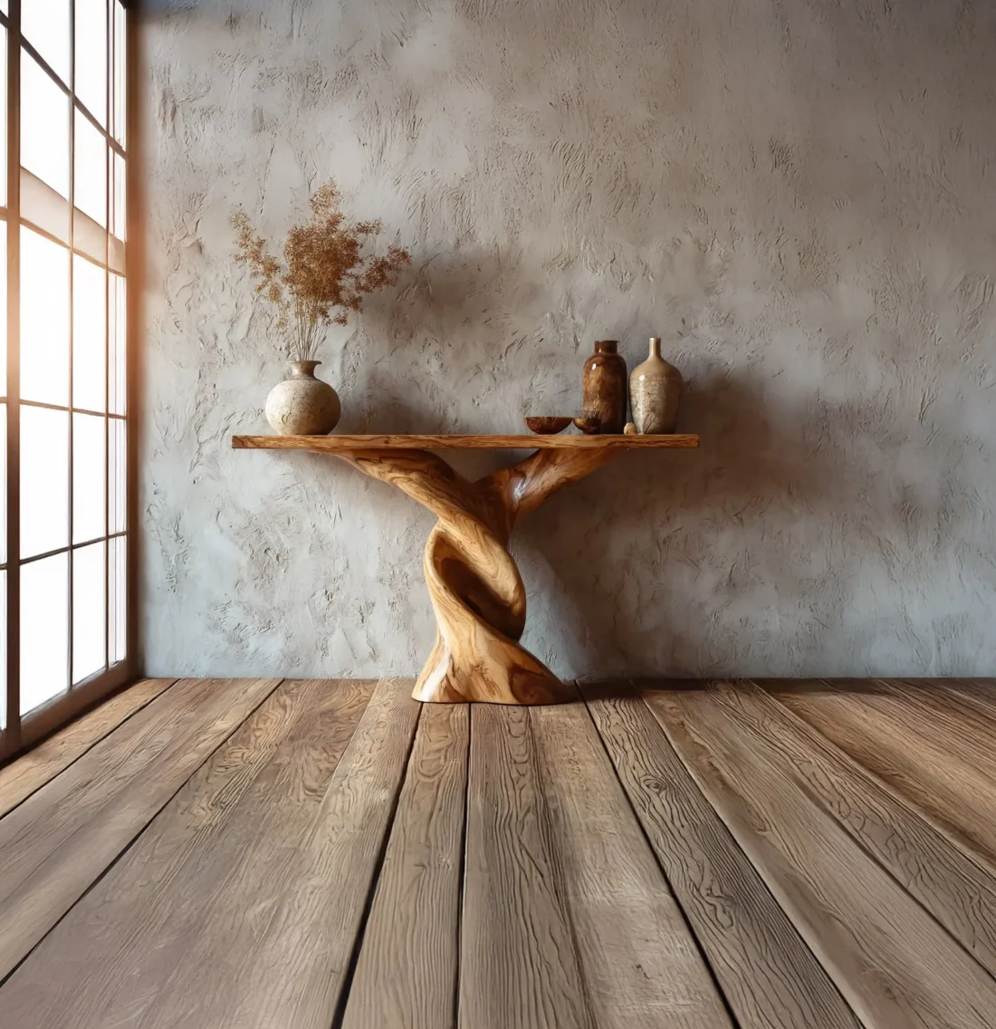 Handmade Unique Console Table – Rustic Solid Wood Entryway & Living Room Décor - Image 2