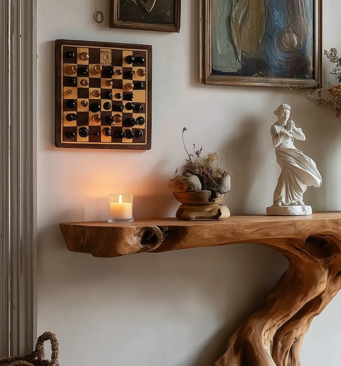 Rustic Wooden Console Table – Reclaimed Entryway Table, Modern Farmhouse Side Table - Image 2