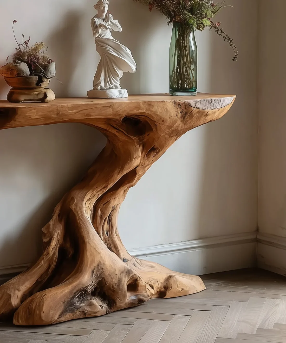Rustic Wooden Console Table – Reclaimed Entryway Table, Modern Farmhouse Side Table - Image 4